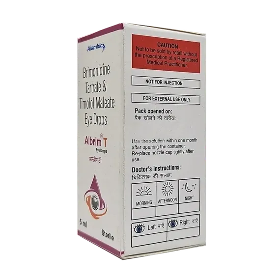 albrim t eye drops 5 ml